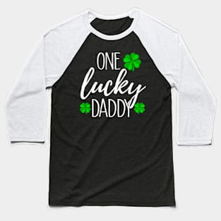 One Lucky Dad Matching Baseball T-Shirt